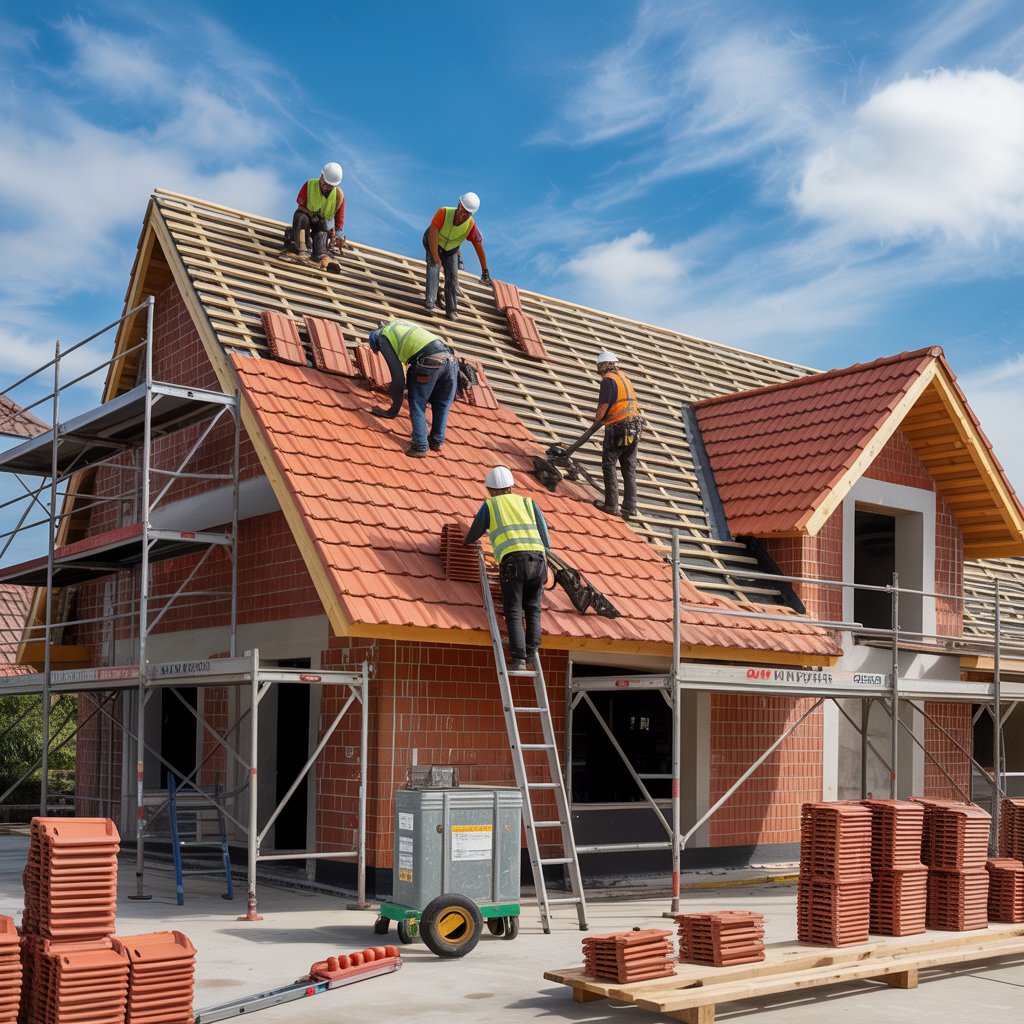 Konut Çatı İnşaatı – Kiremit Kaplama