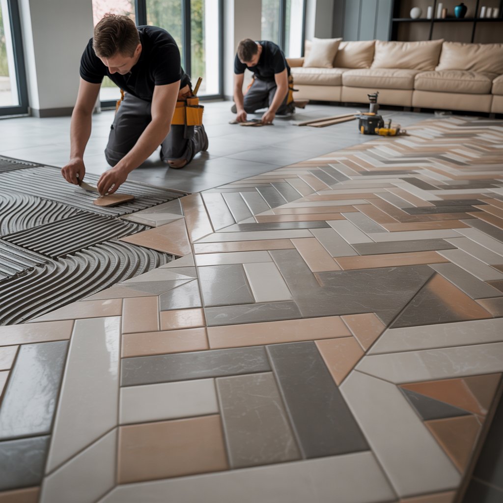 Geometrik Desen Seramik Uygulama