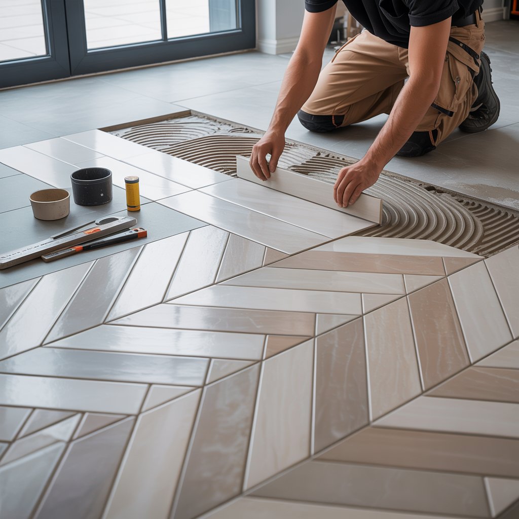 Balık Sırtı Seramik Zemin – Detay