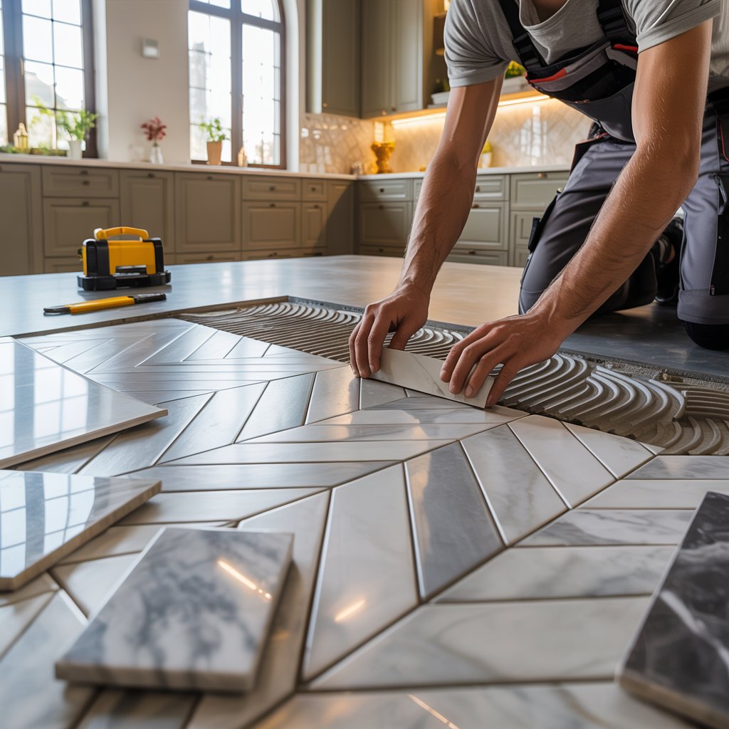 Mutfak Zemin Seramik Kaplama